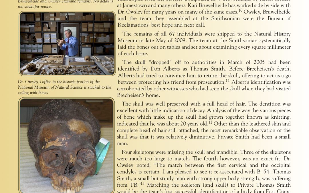 Mysteries at Fort Craig: Skulls, Forensics and Murder